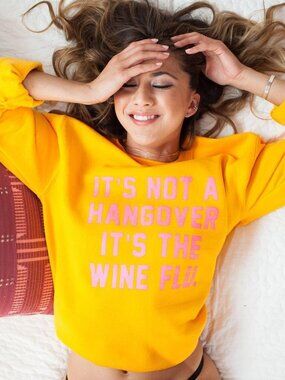 ISO House of Lulu / Lulu Simon Studio / LULUSIMONSTUDIO Wine Flu Sweatshirt